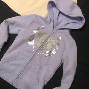 Children's Place Blue Silver Hooded Sweats…